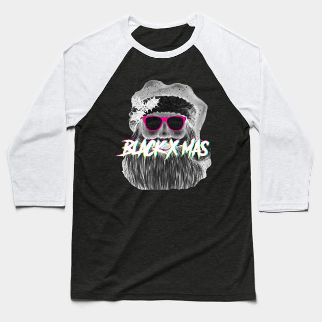 Merry black christmas Baseball T-Shirt by ZOO OFFICIAL